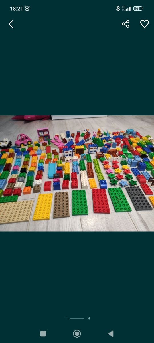 Ogromny zestaw LEGO DUPLO ponad 350 sztuk  Kubuś tygrysek zwierzątka