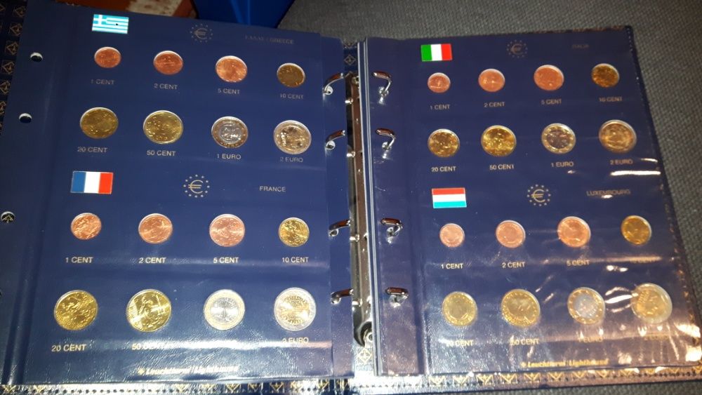 Coleção capa moedas fundadores zona euro e União europeia 2002