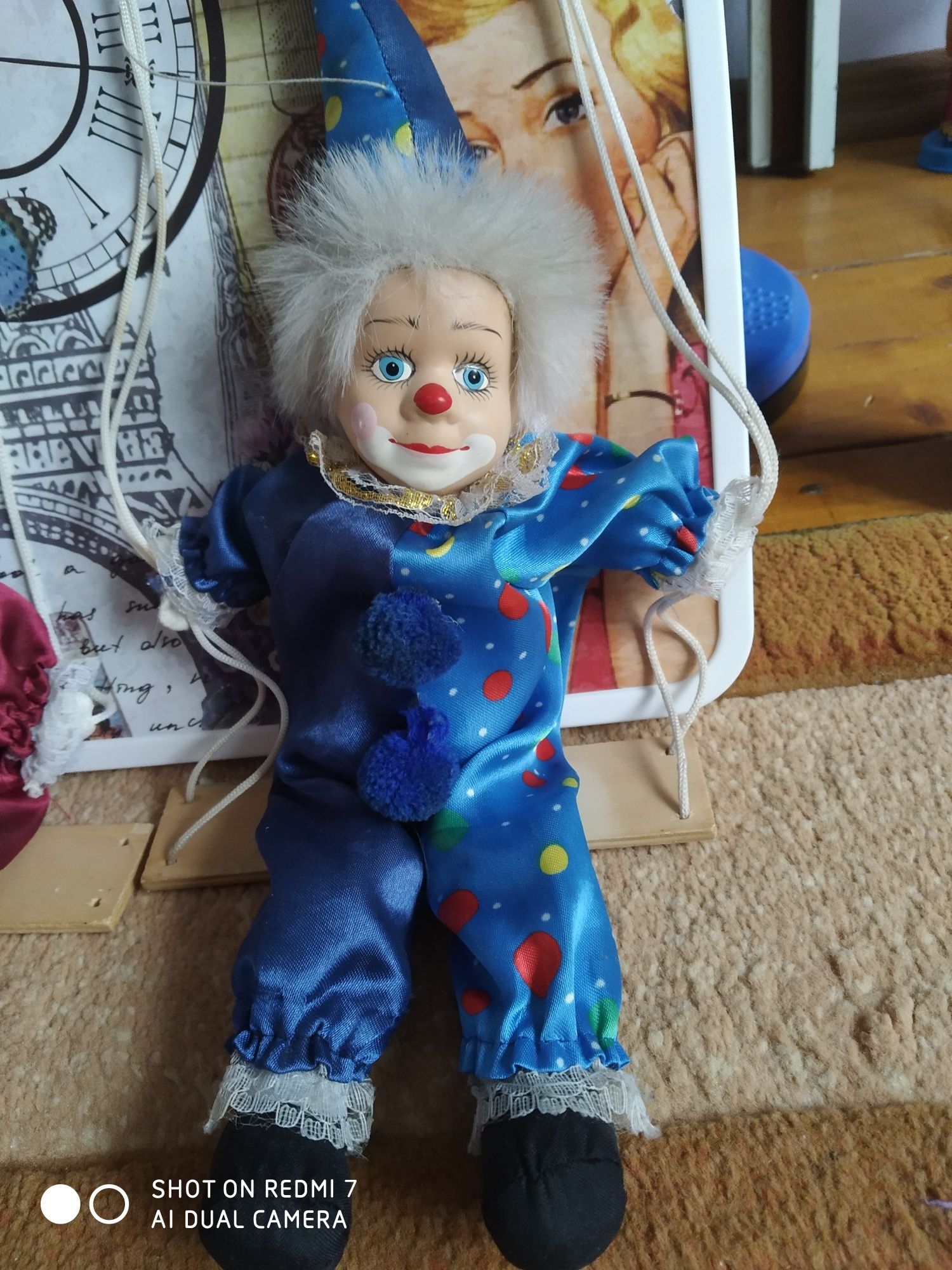 Ляльки керамічні Клоун на гойдалці