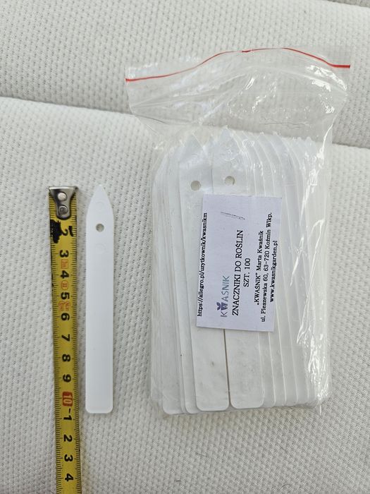 Etykieta Tabliczka Do Opisu Roślin Kwiatów Warzyw Znacznik 100 Sztuk