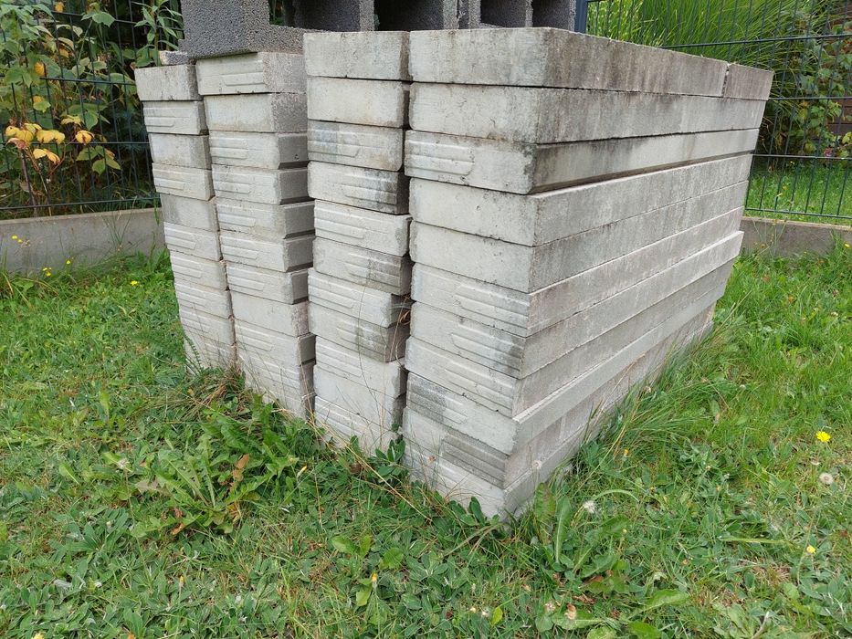 Krawężnik obrzeże betonowe szare 100x20x6 cm