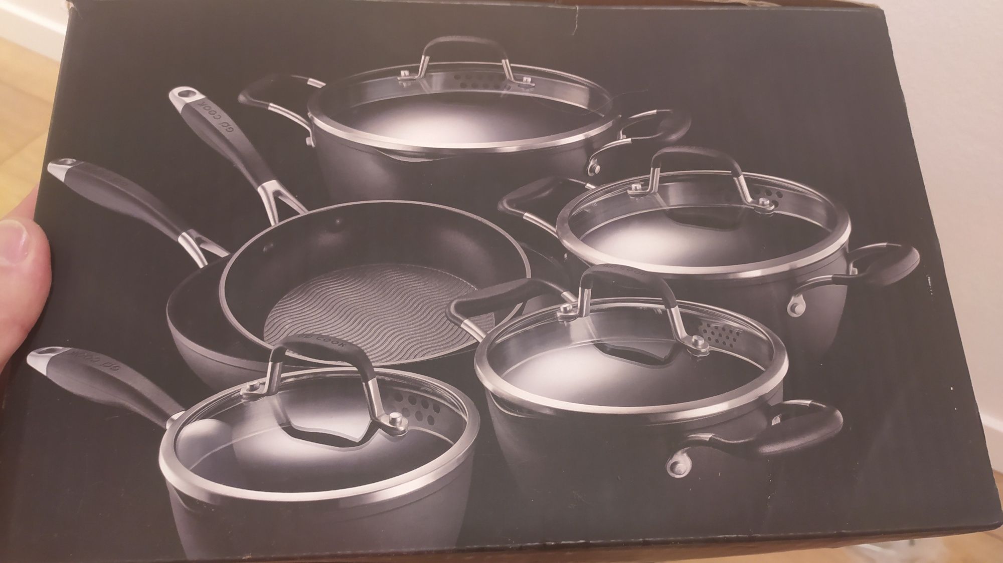 Zestaw garnków i patelni Go Cook Exclusive nowy.
