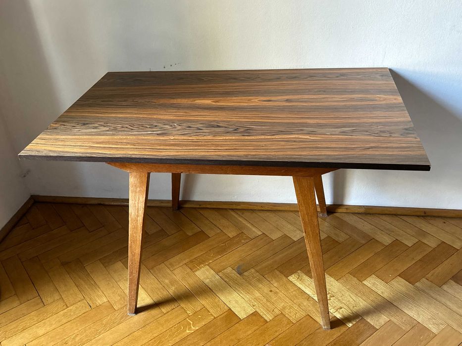 Stół drewniany, biurko - retro, vintage, prl