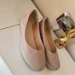 Buty baleriny damskie wsuwane Fitflop pudrowy róż 37, 5