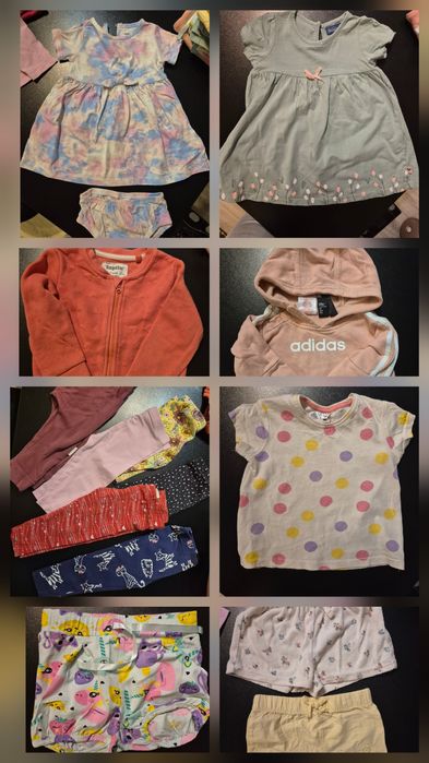 Ubranka dla dziewczynki 74