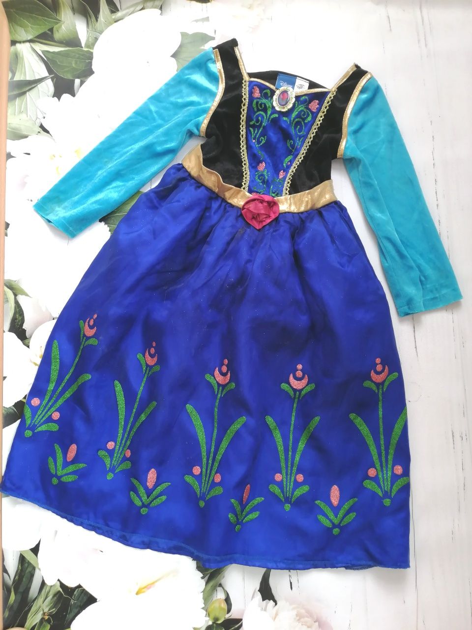 Платье костюм Анна Холодное серце карнавальное маскарадное новогоднее