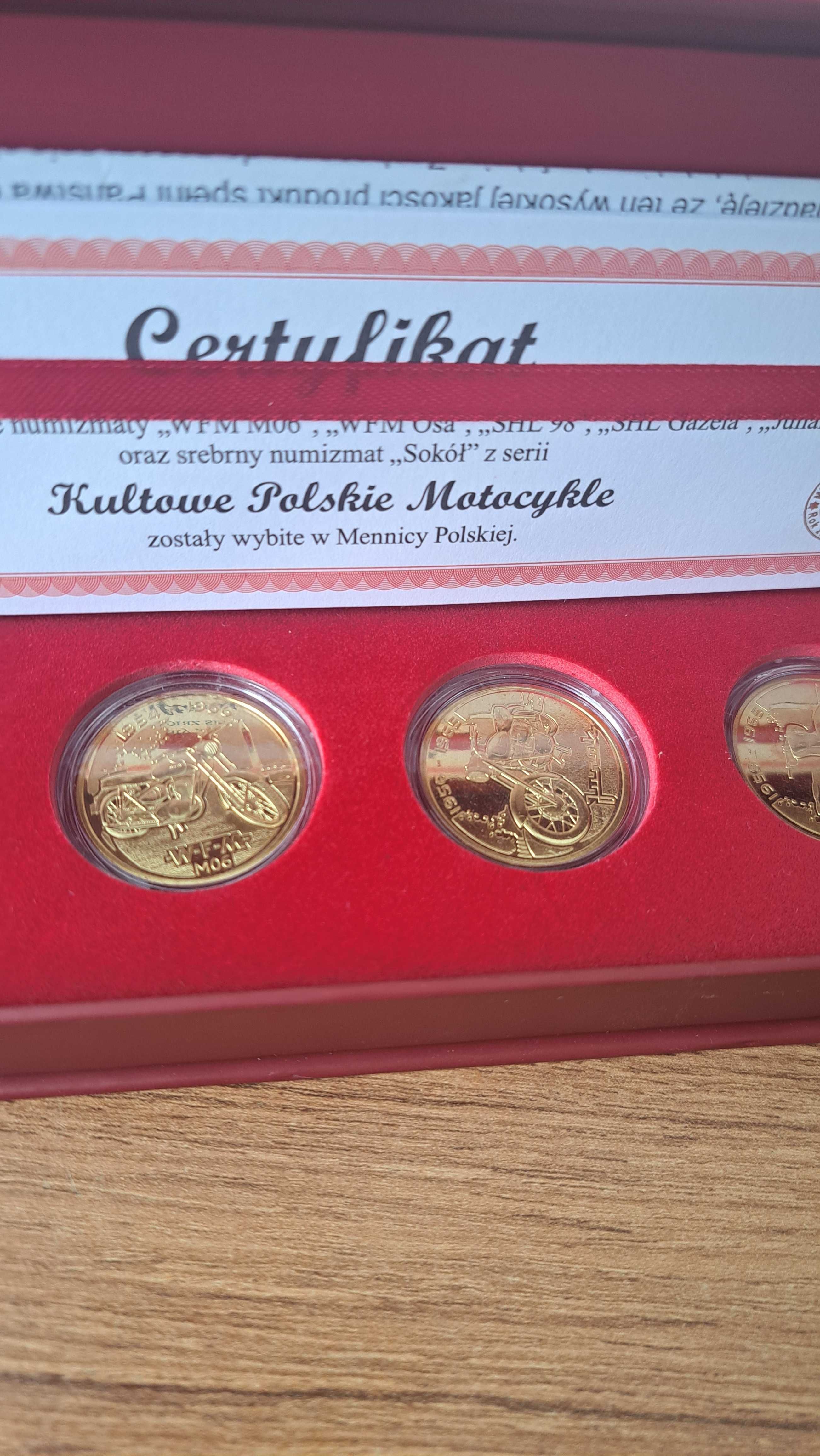 Kolekcja monet |Kultowe polskie motocykle| komplet