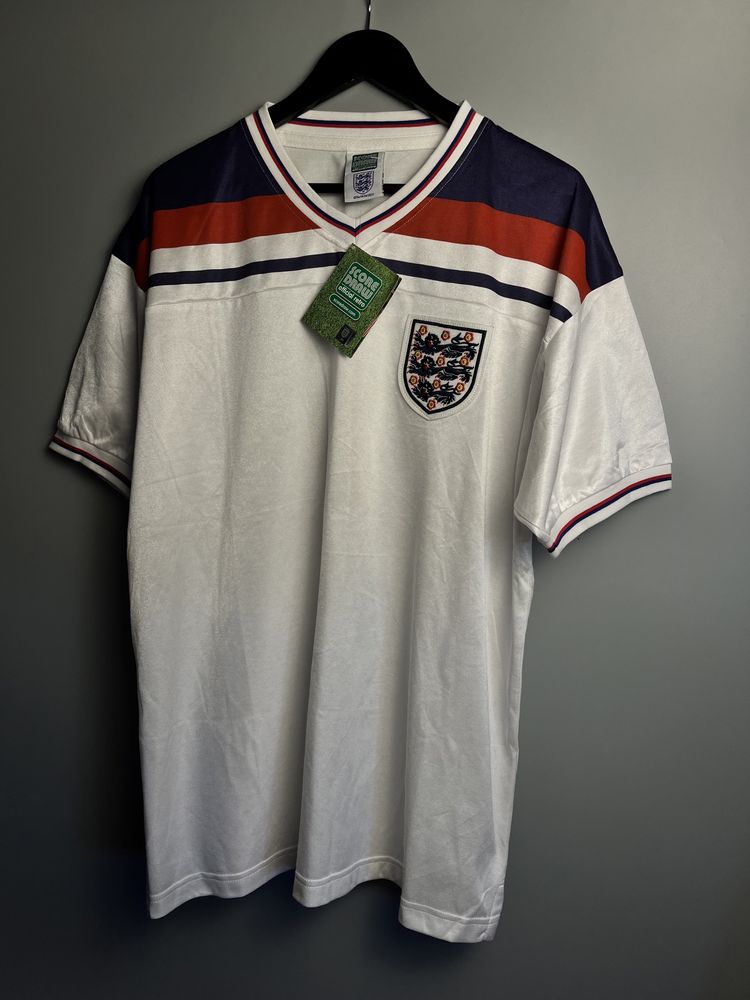 Футболка England World Cup 1982 ScoreDraw Retro Vintage Home Shirt