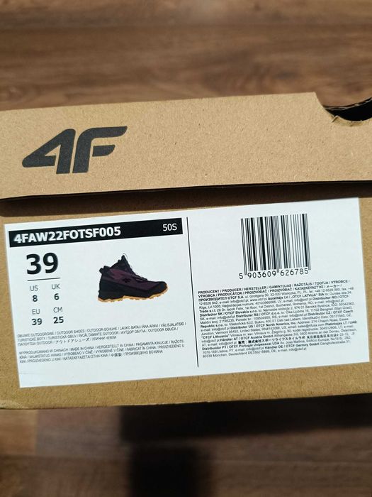 4F Buty trekkingowe ICE CRACKER z membraną damskie rozmiar 39 wodoodp.