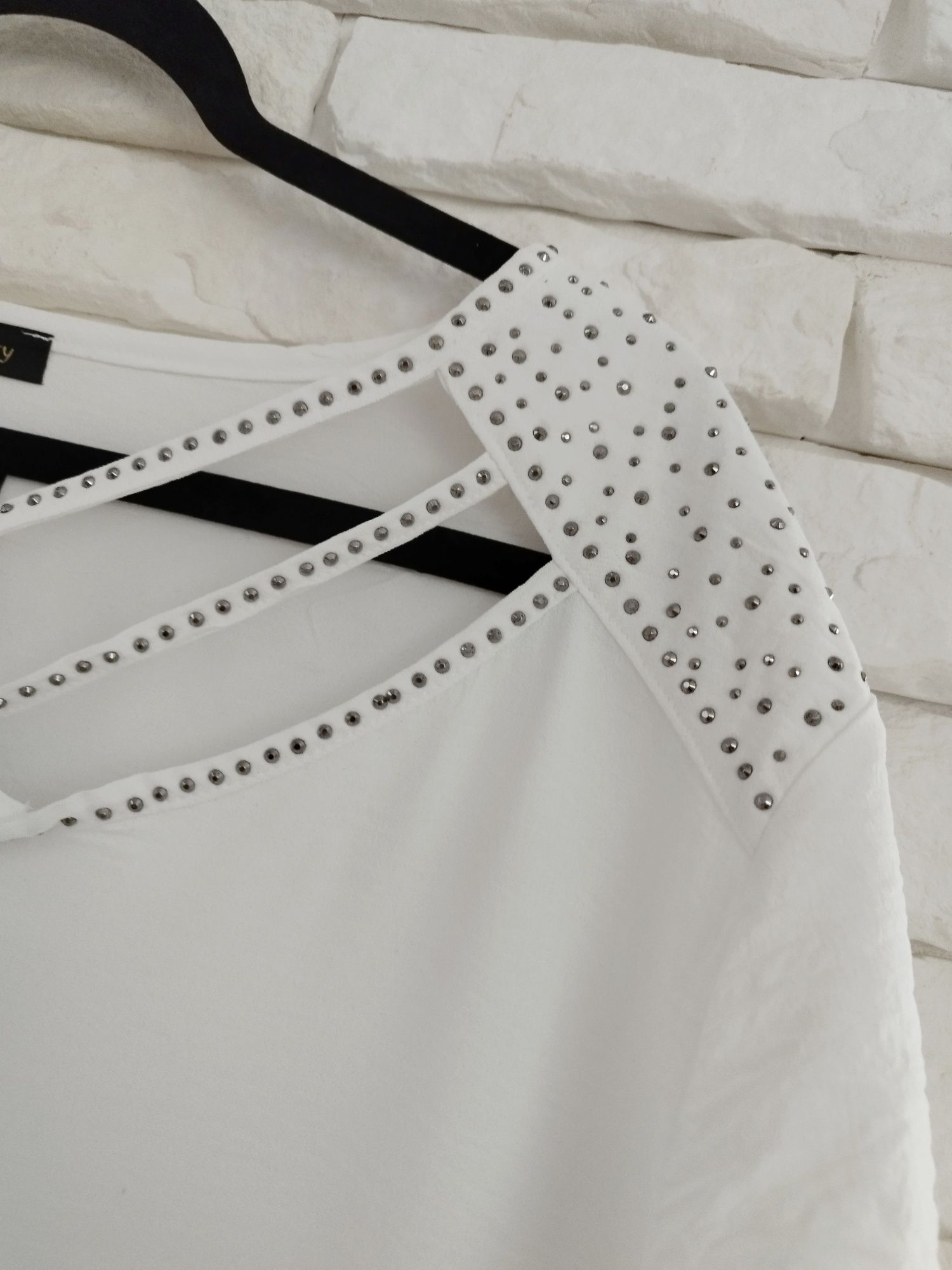 Piękna zdobiona tunika cyrkonie plus size xxxl 50 52