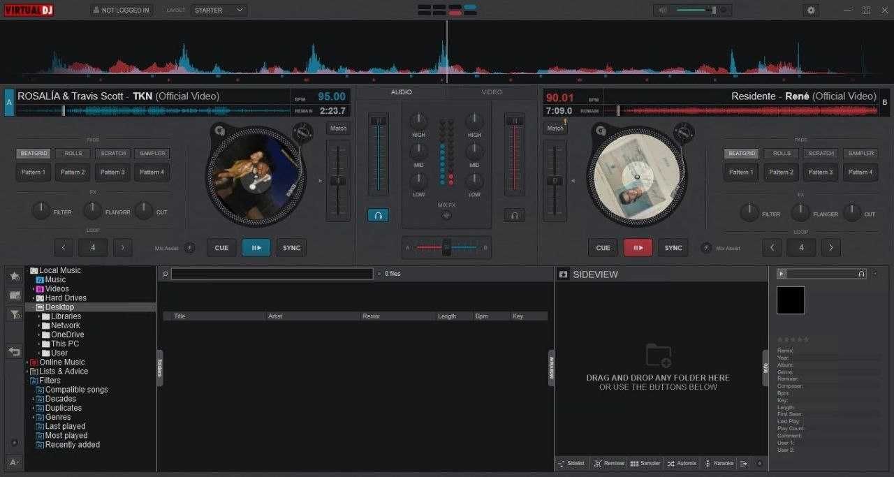 Virtual DJ program