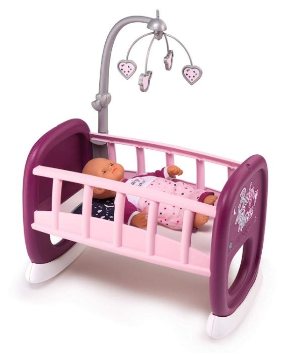 Колыбель Smoby Toys Baby Nurse Прованс с мобилем 47 см 220343