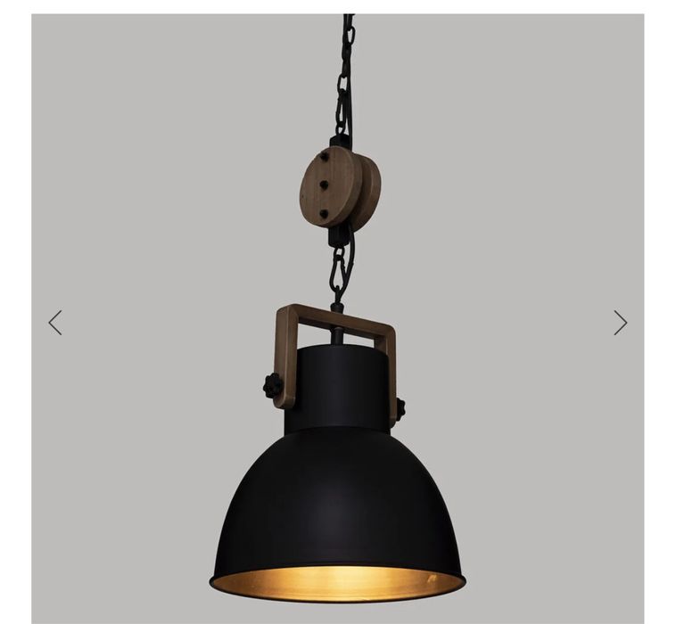 Candeeiro vintage preto