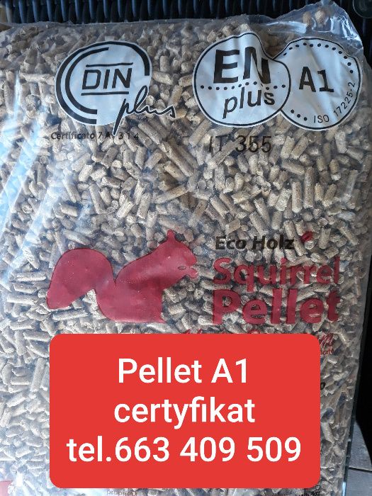 Pellet A1 Din plus CERTYFIKAT JAKOŚCI !!!