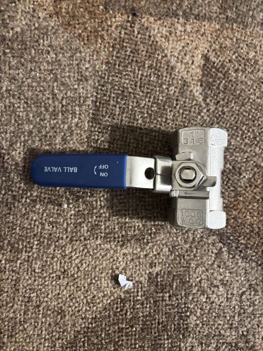 Zawór kulowy 1" 64 bar inox 316 stal nierdzewna