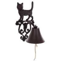 Dzwonek dekoracyjny ścienny kot