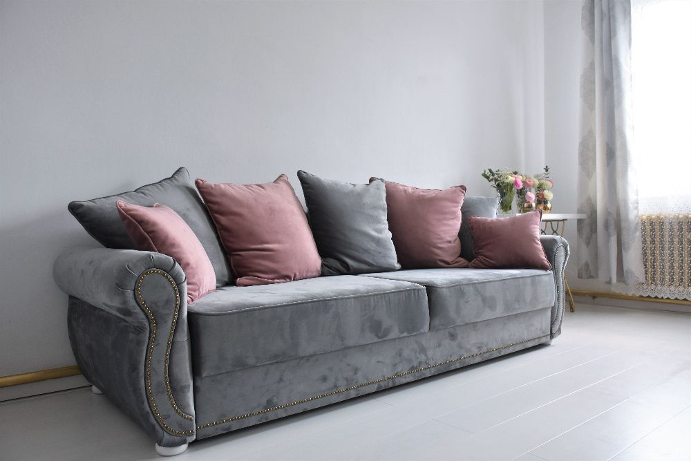 Sofa kanapa SOFIA angielski prowansalski styl funkcja spania pojemnik