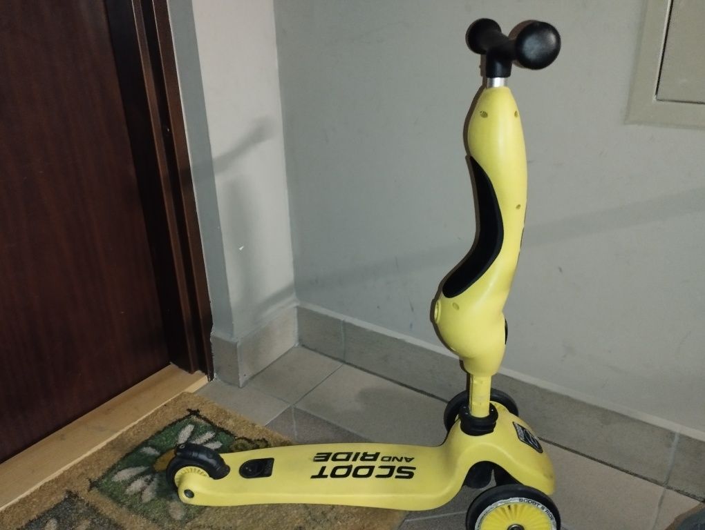 Hulajnoga scoot and ride żółta