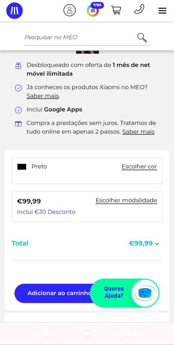 Redmi A5 128GB a estrear