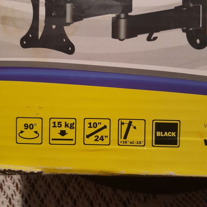 Uchwyt obrotowy do telewizora LCD TV 26-61 cm 10"-24"