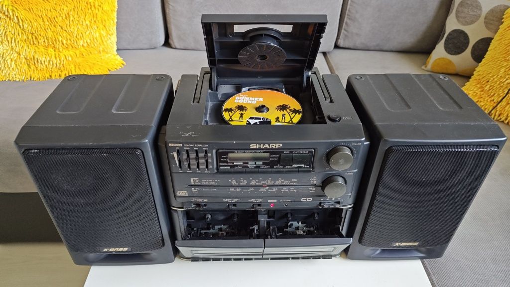 SHARP CD510H radiomagnetofon z CD, Vintage.