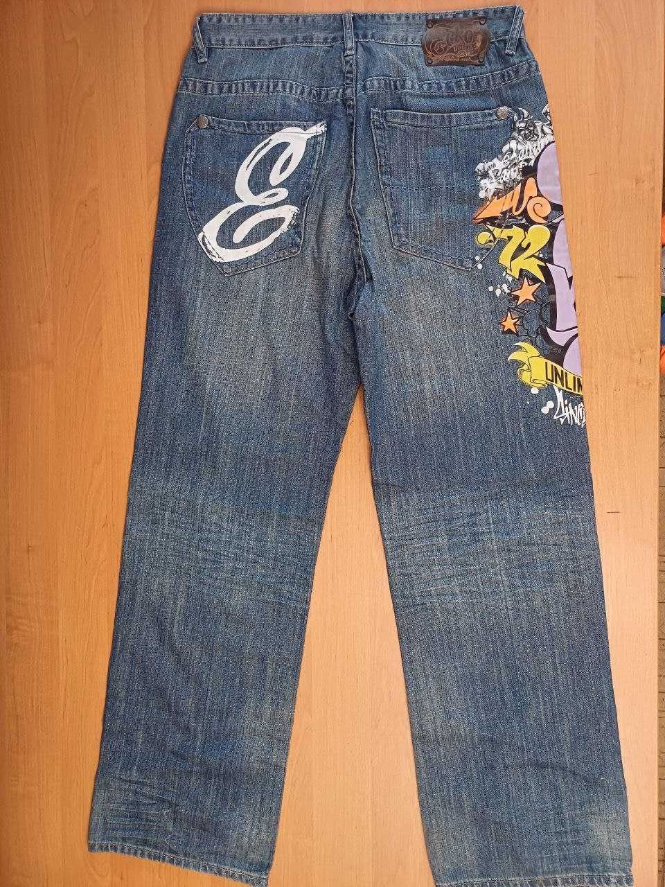 Джинси Ecko Unltd Baggy Fit з принтом (розмір 34)