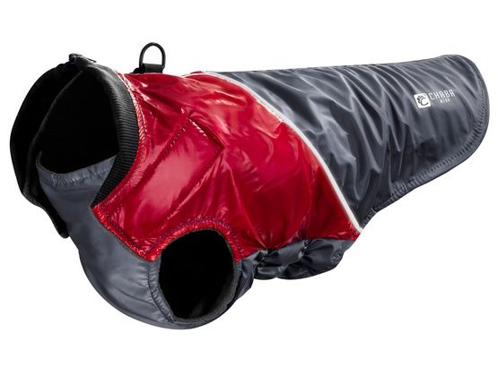 Kurtka dla psa stylizowana na lata 90 Chaba Retro 3XL czerwono-szara