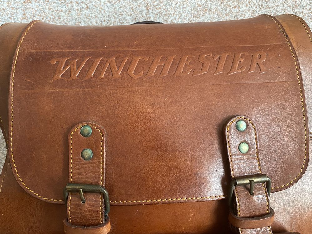 Винтажный охотничий кожаный рюкзак Winchester, охота
