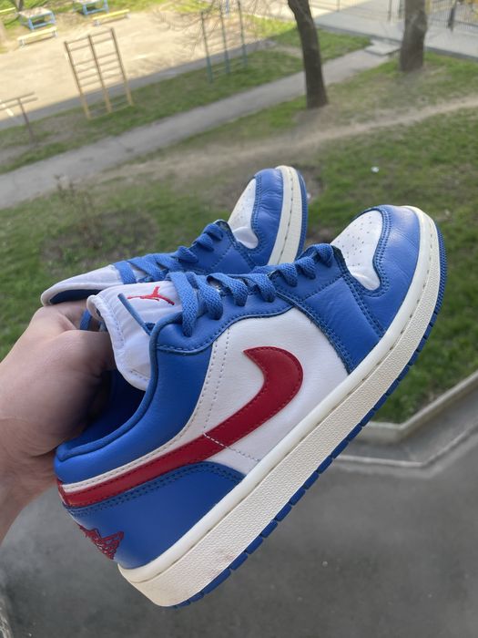 Кроссівки  Air Jordan Air 1 Low White/Blue