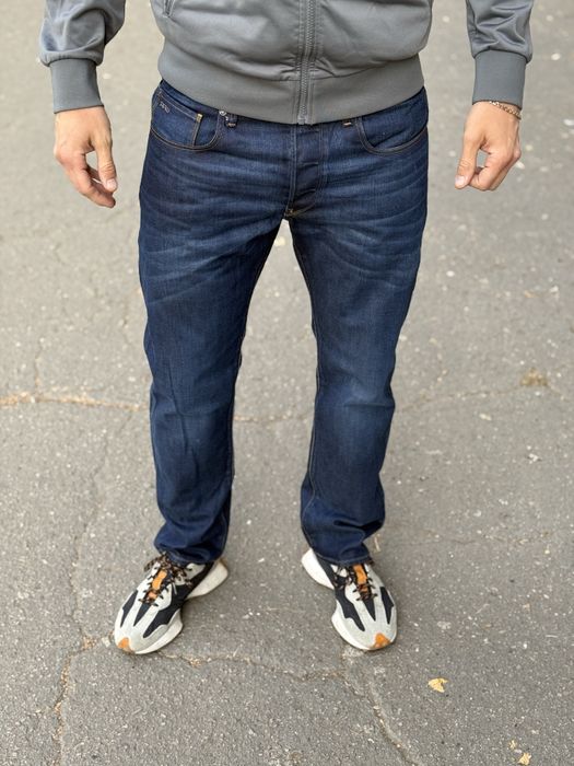 G star raw 3301 denim straight hydrite dark джинсы оригинал 33 размер