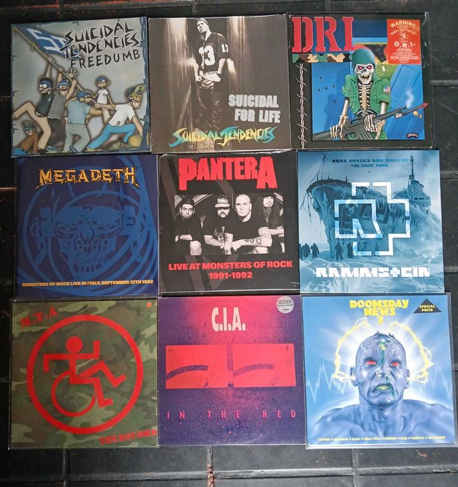 VINIL de época:  80's Thrash /Death Metal  (Anthrax,Megadeth