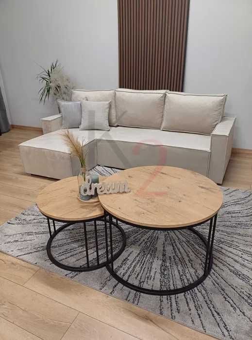 Narożnik Orlean Rogówka Sofa z Funkcją spania Kanapa Łóżko USB+GRATIS