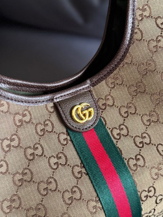 Сумка шопер жіноча Gucci Giglio tote bag сумочка гуччи женская шоппер