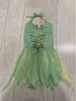 Przebranoe karnawałowe zielona sukienka dzwoneczek