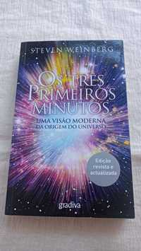 Livro Os três primeiros minutos de Steven Weinberg, 2023 - Portes incl