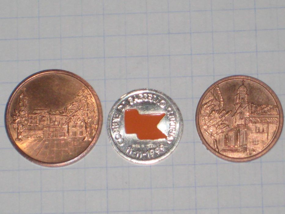 Набор Монеты региональные Жетон: коммуна Сасселло Италия