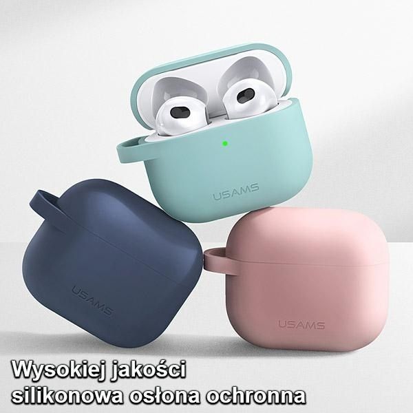 Etui Ochronne Usams do Apple AirPods 3 - Zielony Silicon