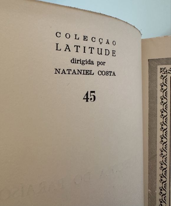 1a edicao do livro Jose Rodrigues Migueis 1960 a escola do paraiso