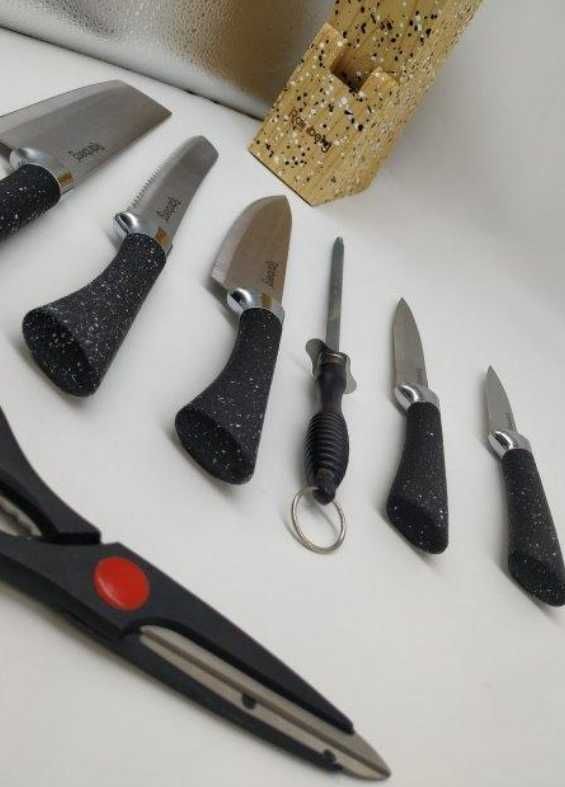 Набор ножей rainberg rb-8806 + подставка для ножей