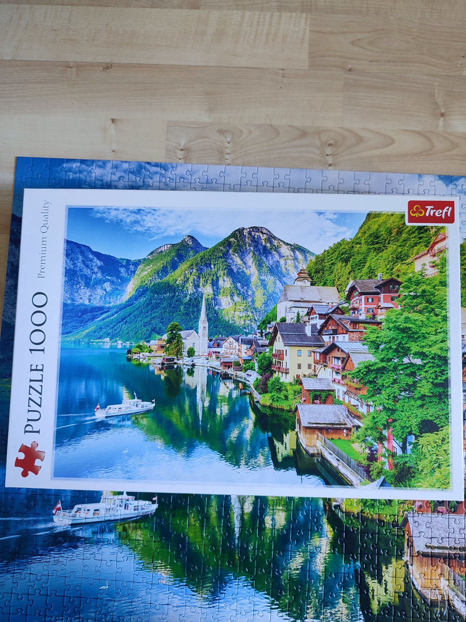 Puzzle trefl 1000 elementów gory i jezioro