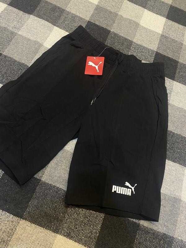 Чорні чоловічі шорти puma essentials men's shorts нові оригінал з сша
