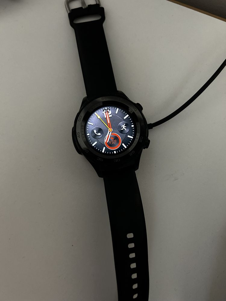 Huawei Watch 2 Sport Czarny smartwatch + dodatkowa ładowarka gratis