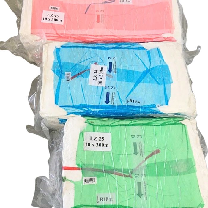 Mocna Siatka do pakowania choinek Fi 55cm x 300m Rękaw LZ45 Biała