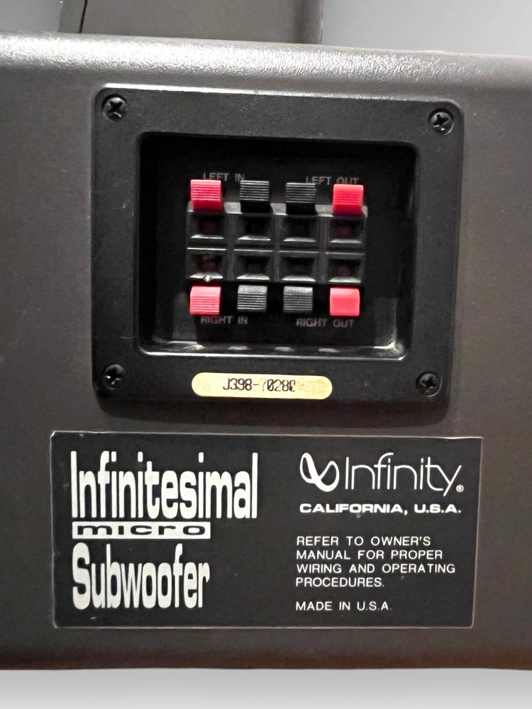 Infinity infinitesimal subwoofer i 2 głośniki