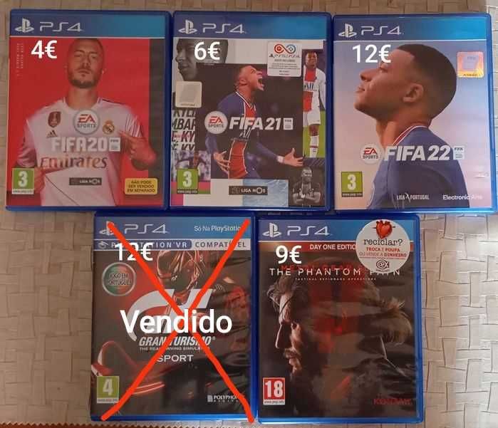 Vendo jogos PS4!