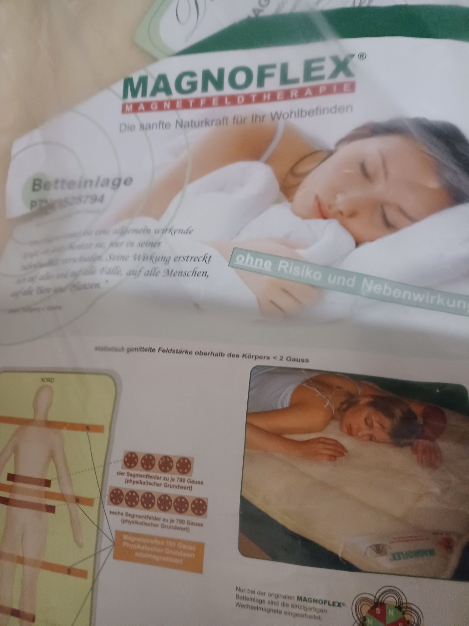 Покрывало с системой магнитов  MAGNOFLEX 200×200см шерсть мериноса
