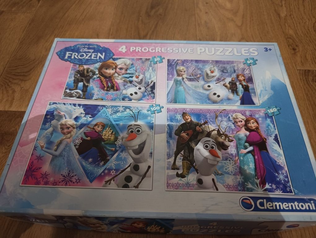 Puzzle 3+, ELSA , Frozen, Clementoni, 4 , kompletne