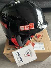 Kask narciarski ROSSIGNOL HERO SLALOM IMPACTS czarny z gardą Roz. S/M