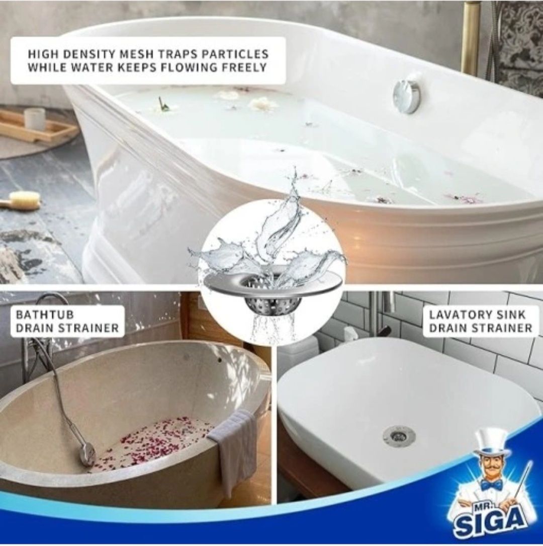 MR.SIGA Sitko do zlewu łazienkowego 3szt.