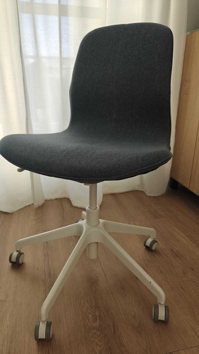 LÅNGFJÄLL, IKEA, krzesło obrotowe, Gunnared niebieski/biały